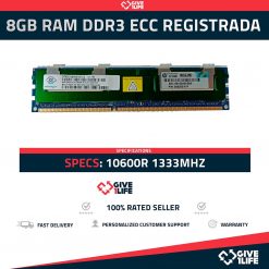 8GB RAM DDR3 10600R ECC REGISTRADA - ESPECIAL PARA SERVIDORES