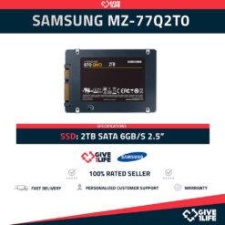 SAMSUNG MZ-77Q2T0 2TB SSD SATA 6GB/S 2.5"